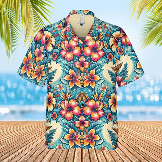 Hawaiian shirt Retro Classic floral front